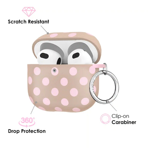Brown Sugar Polka Dot AirPod Case