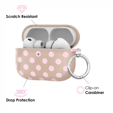 Brown Sugar Polka Dot AirPod Case