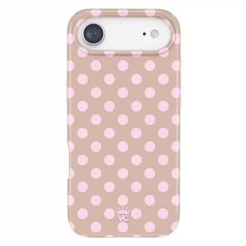Brown Sugar Polka Dot iPhone Case