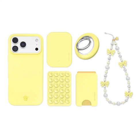 Butter Yellow iPhone Bundle Set