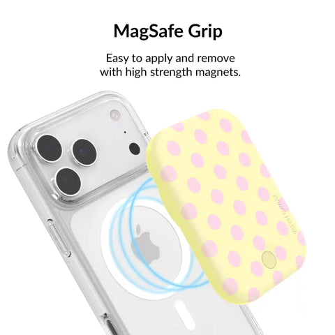 Buttercream Polka Dot Portable MagSafe Charger Power Pack