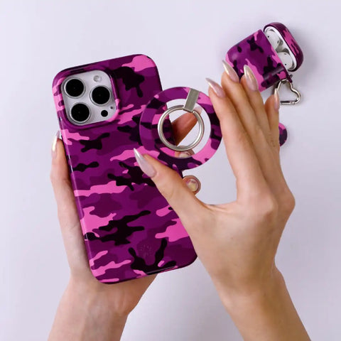 Magenta Camo MagSafe Grip Ring