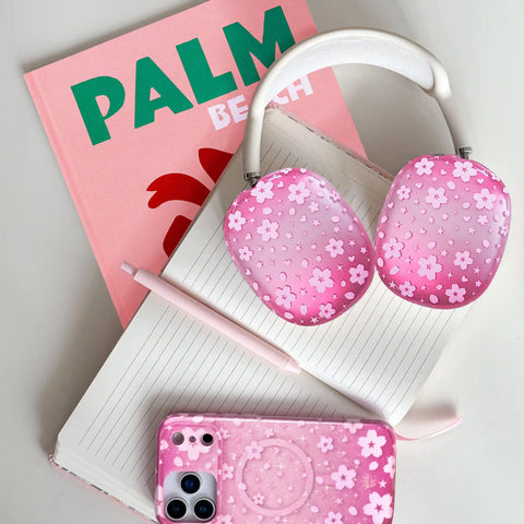 Pink Cherry Blossom AirPod Max Case