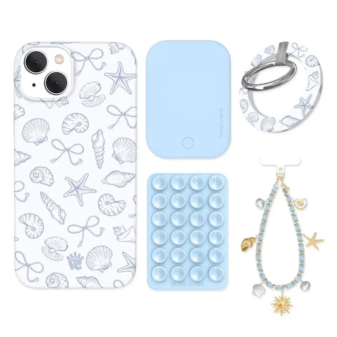Coastal Seashells iPhone Bundle Set - Grip