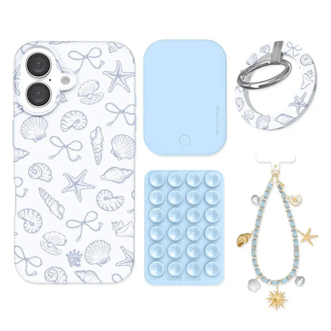 Coastal Seashells iPhone Bundle Set - Grip