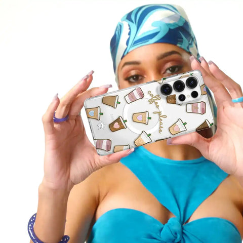 Coffee First Clear Samsung Galaxy Case