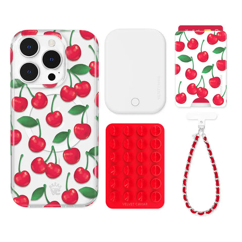 Very Cherry iPhone Bundle Set - Wallet