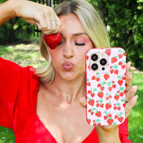 Strawberry Sweethearts iPhone Case