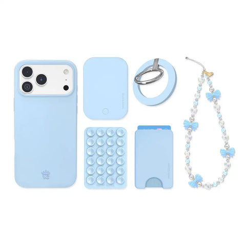 Cotton Candy Blue iPhone Bundle Set
