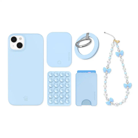 Cotton Candy Blue iPhone Bundle Set