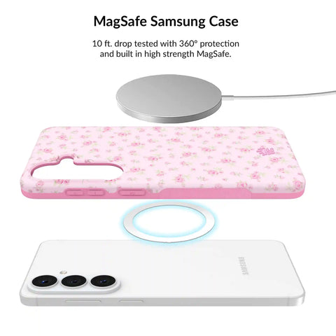 Dainty Pink Floral Samsung Bundle Set