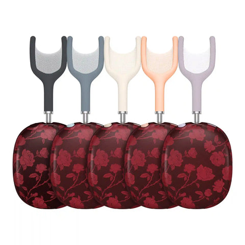 Dark Cherry Floral AirPod Max Case