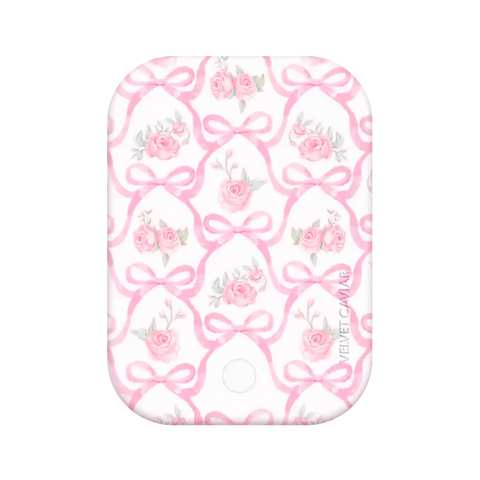 Lovely Pink Bows Portable MagSafe Charger Power Pack