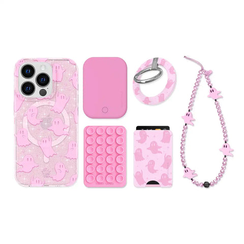 Ghosted Pink iPhone Bundle Set