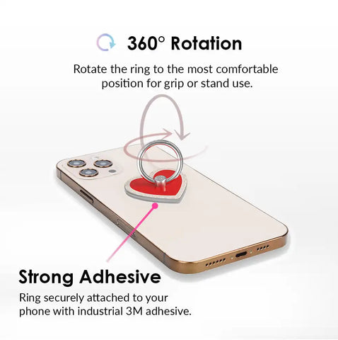 Love Letter Glitter Animals Phone Ring