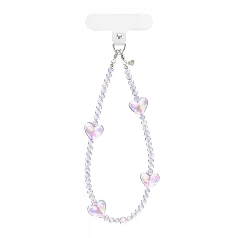 Holo Heart Phone Charm