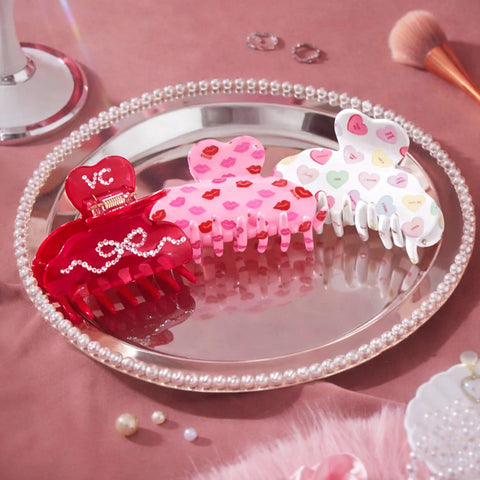 Kiss Kiss Crystal Hair Clip