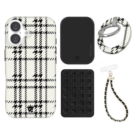 Houndstooth Sweater iPhone Bundle Set - Grip