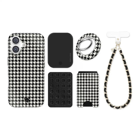 Houndstooth iPhone Bundle Set