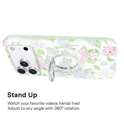 Hydrangea Floral MagSafe Grip Ring