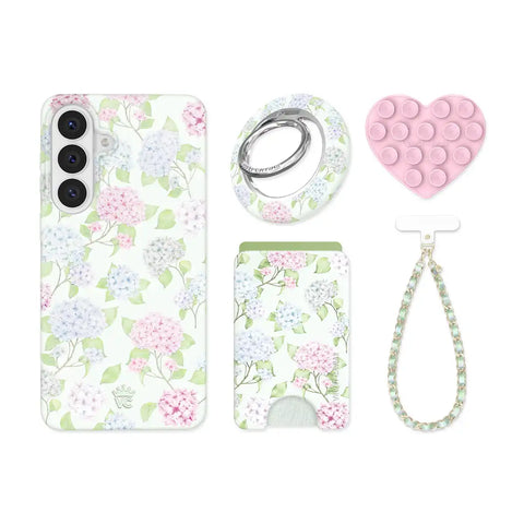 Hydrangea Floral Samsung Bundle Set