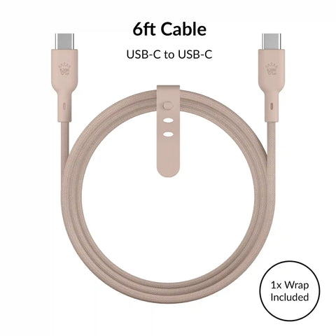 Iced Chai Fast Charging Set, Dual Port Wall Adapter + 6ft USB-C Cable