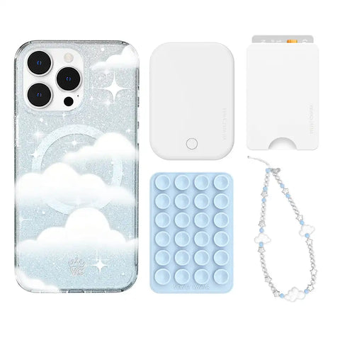 In The Clouds Stardust iPhone Bundle Set - Wallet