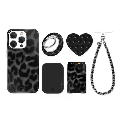 It Girl Black Leopard iPhone Bundle Set