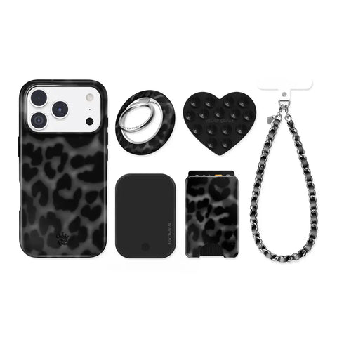 It Girl Black Leopard iPhone Bundle Set