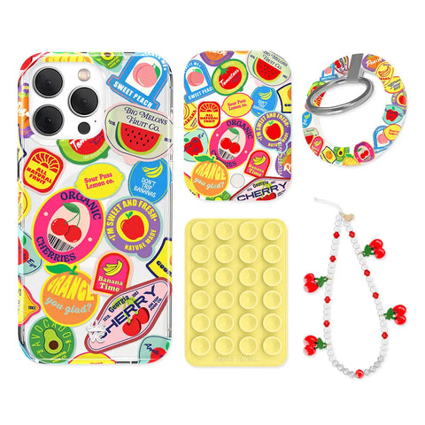 Juicy Fruits iPhone Bundle Set - Grip