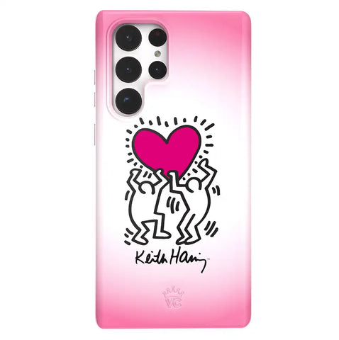 Keith Haring Pink Heart Samsung Case