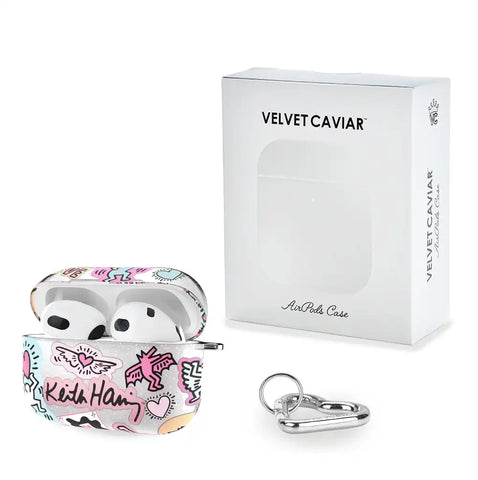 Keith Haring Pastel Glitter AirPod Case