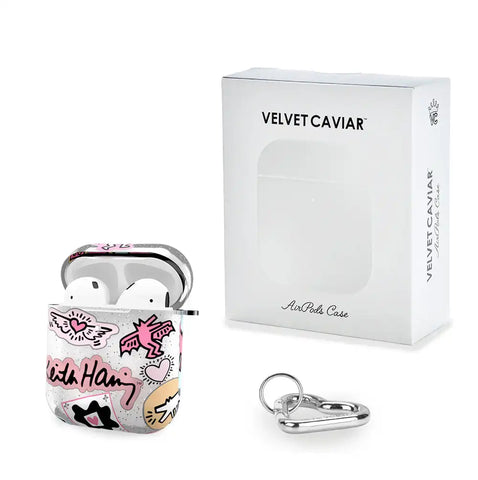Keith Haring Pastel Glitter AirPod Case