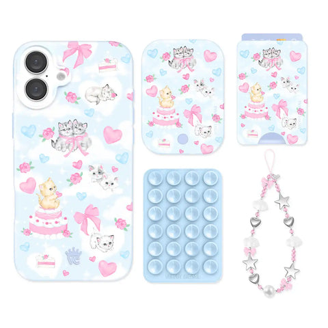 Kitten Kisses iPhone Bundle Set - Wallet