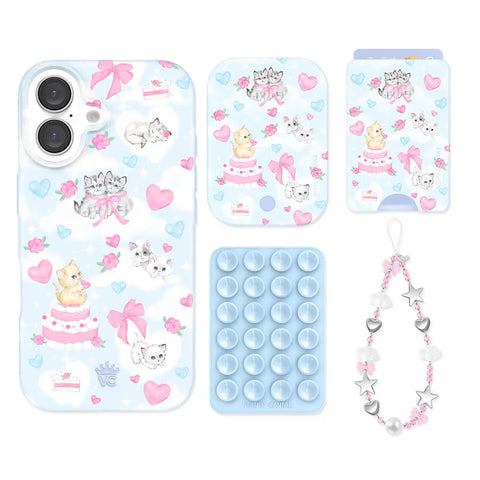 Kitten Kisses iPhone Bundle Set - Wallet