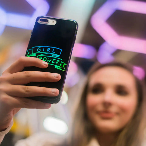 Girl Power iPhone Case by Kendall Vertes