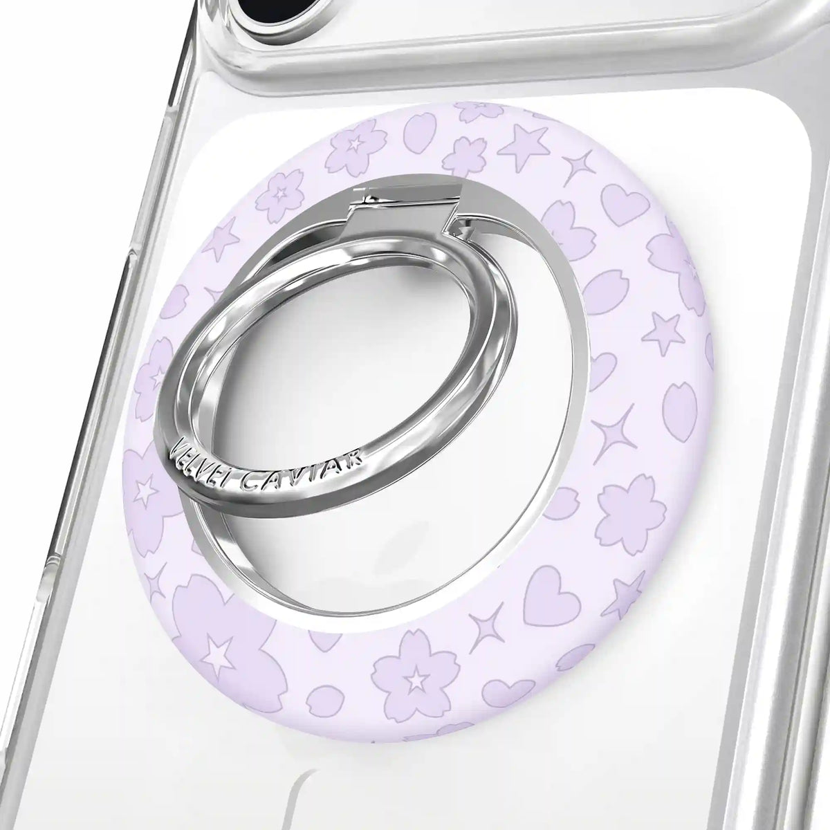 Lavender Cherry Blossom MagSafe Grip Ring