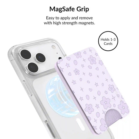 Lavender Cherry Blossom Glitter iPhone Bundle Set