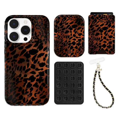Leopard Tort iPhone Bundle Set - Wallet