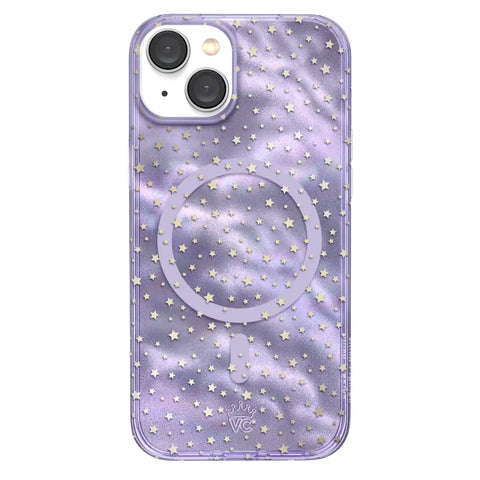 Lilac Celestial Stars iPhone Case