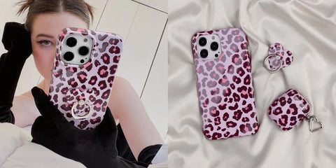 Purrfect Pink Leopard iPhone Case