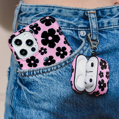 Pink Le Fleur AirPod Case