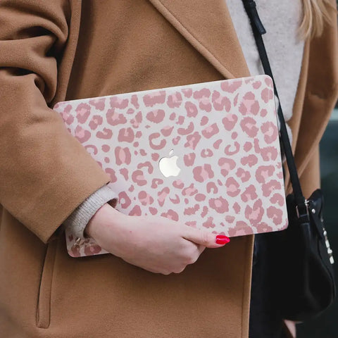 Blush Leopard MacBook Case