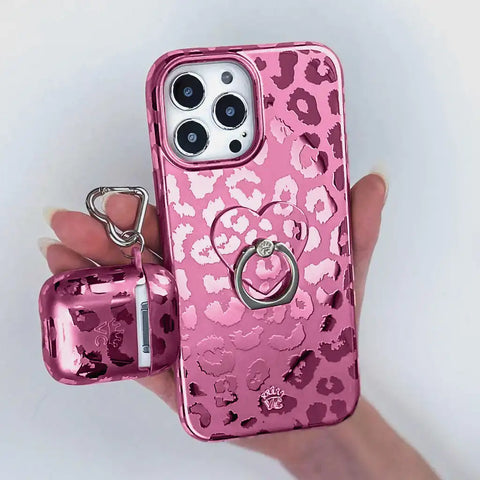 Pink Ruby Leopard Phone Ring