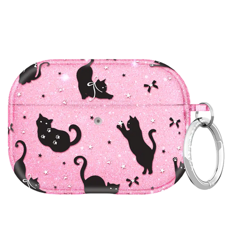 Lucky Kittens Glitter AirPod Case