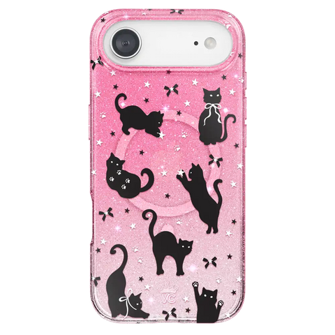 Lucky Kittens Glitter iPhone Case