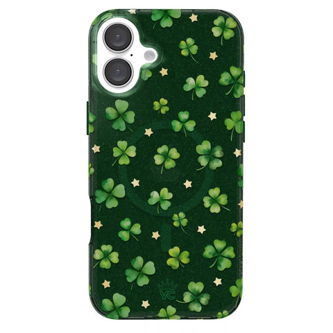 Lucky Clover Glitter iPhone Case