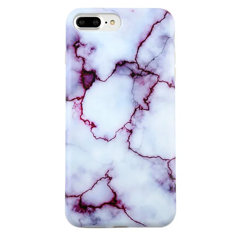 Purple Streak Marble iPhone Case