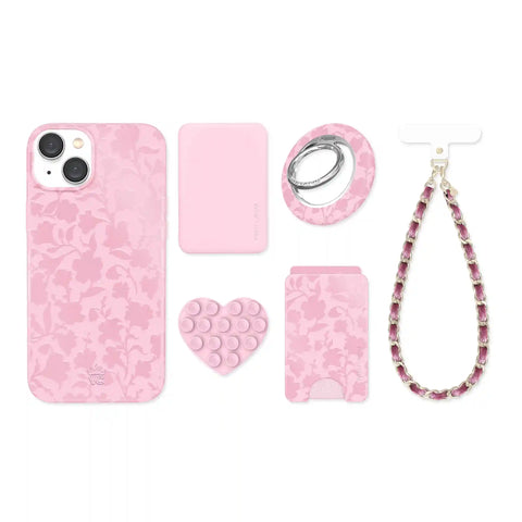 Magical Mauve Floral iPhone Bundle Set