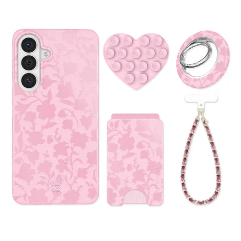 Magical Mauve Floral Samsung Bundle Set